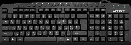 Клавиатура Defender HB-470 Focus RU,черный,мультимедиа